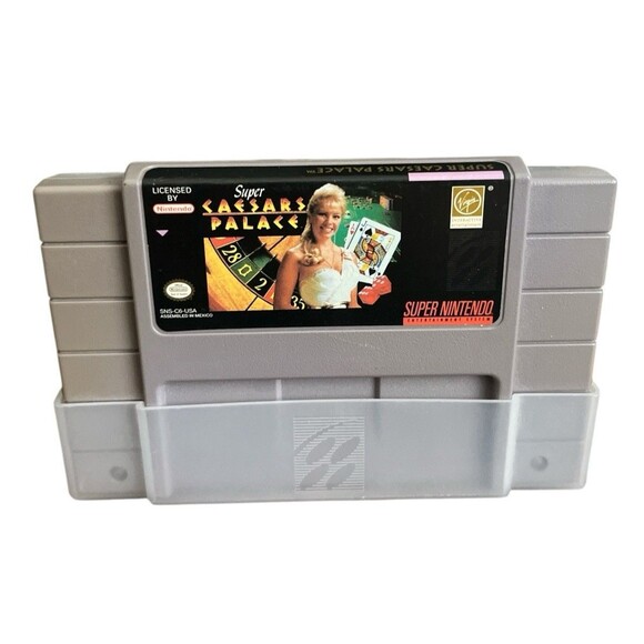 Caesar’s Palace SNES Super Nintendo Box Manual - Picture 2 of 4